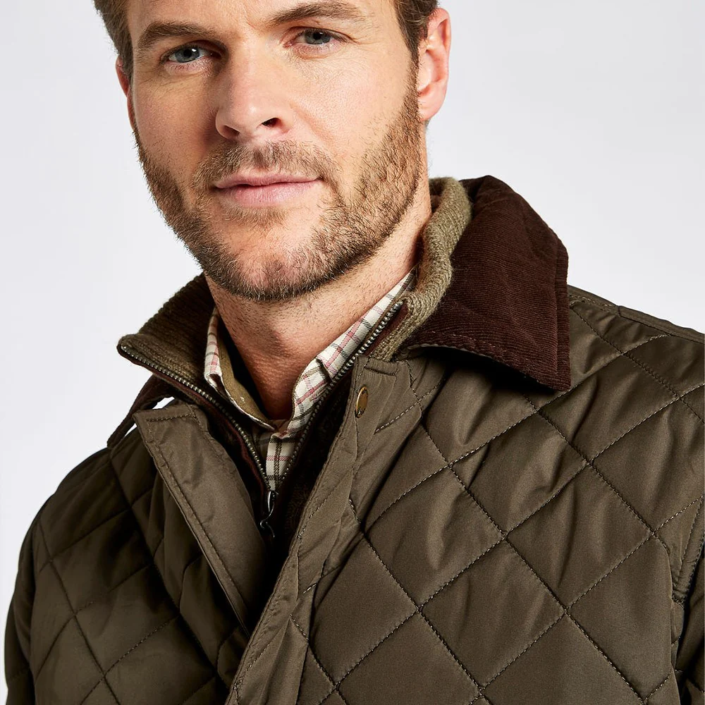 Dubarry Men's Mountusher Quilted Jacket in Olive - Image 2