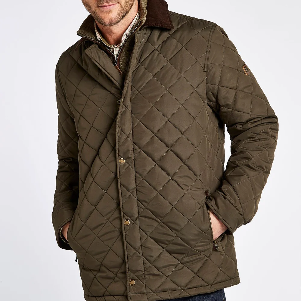 Dubarry Men's Mountusher Quilted Jacket in Olive - Image 4