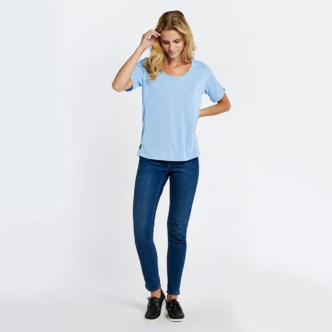 Dubarry Women's Cloyne Short Sleeve Top in Light Sky - Image 2