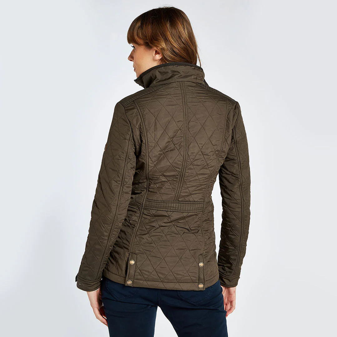 Dubarry Women's Camlodge Quilted Jacket in Olive - Image 2