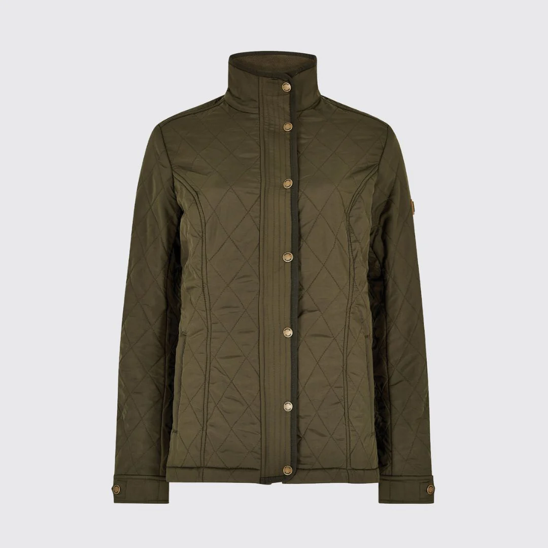 Dubarry Women's Camlodge Quilted Jacket in Olive - Image 4