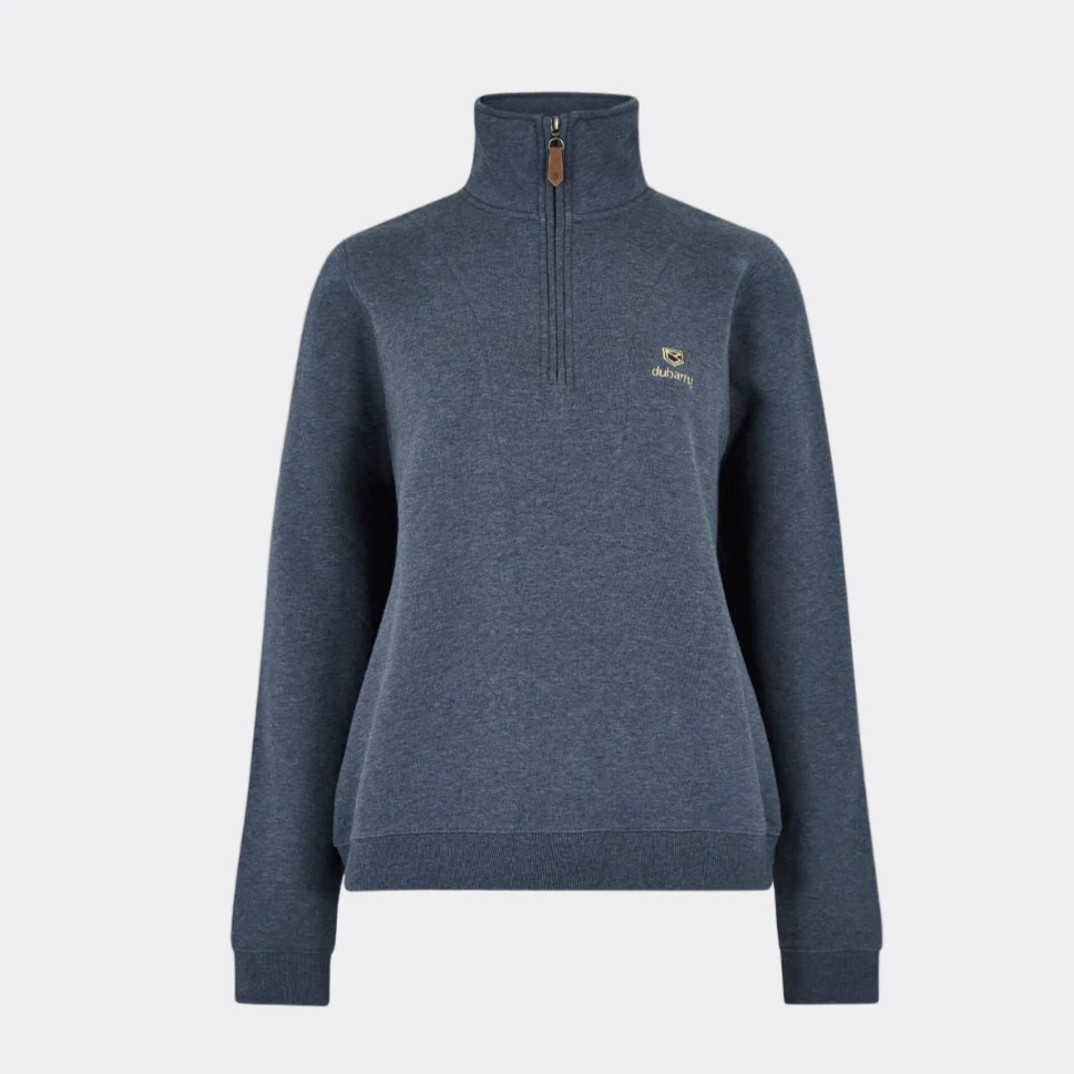 Dubarry Women's Castlemartyr Quarter-Zip Jumper in Denim - Image 3