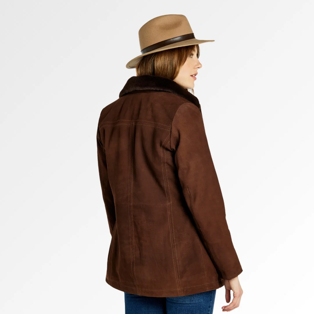 Dubarry Women's Clarke Leather Jacket in Walnut - Image 4