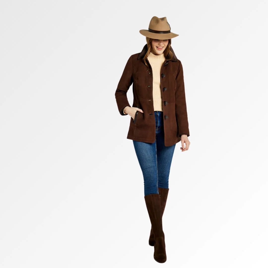 Dubarry Women's Clarke Leather Jacket in Walnut - Image 6