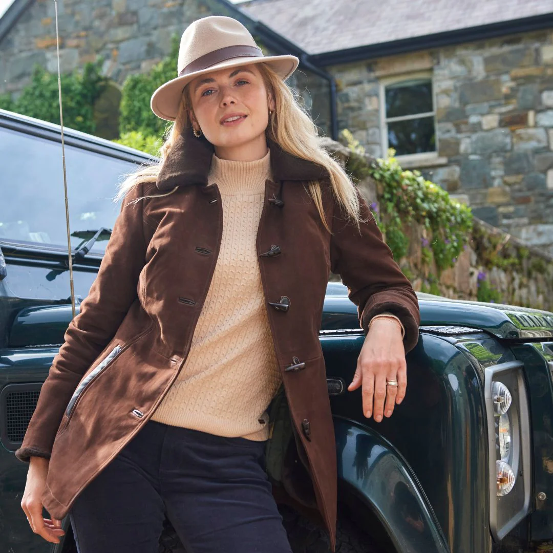 Dubarry Women's Clarke Leather Jacket in Walnut - Image 8
