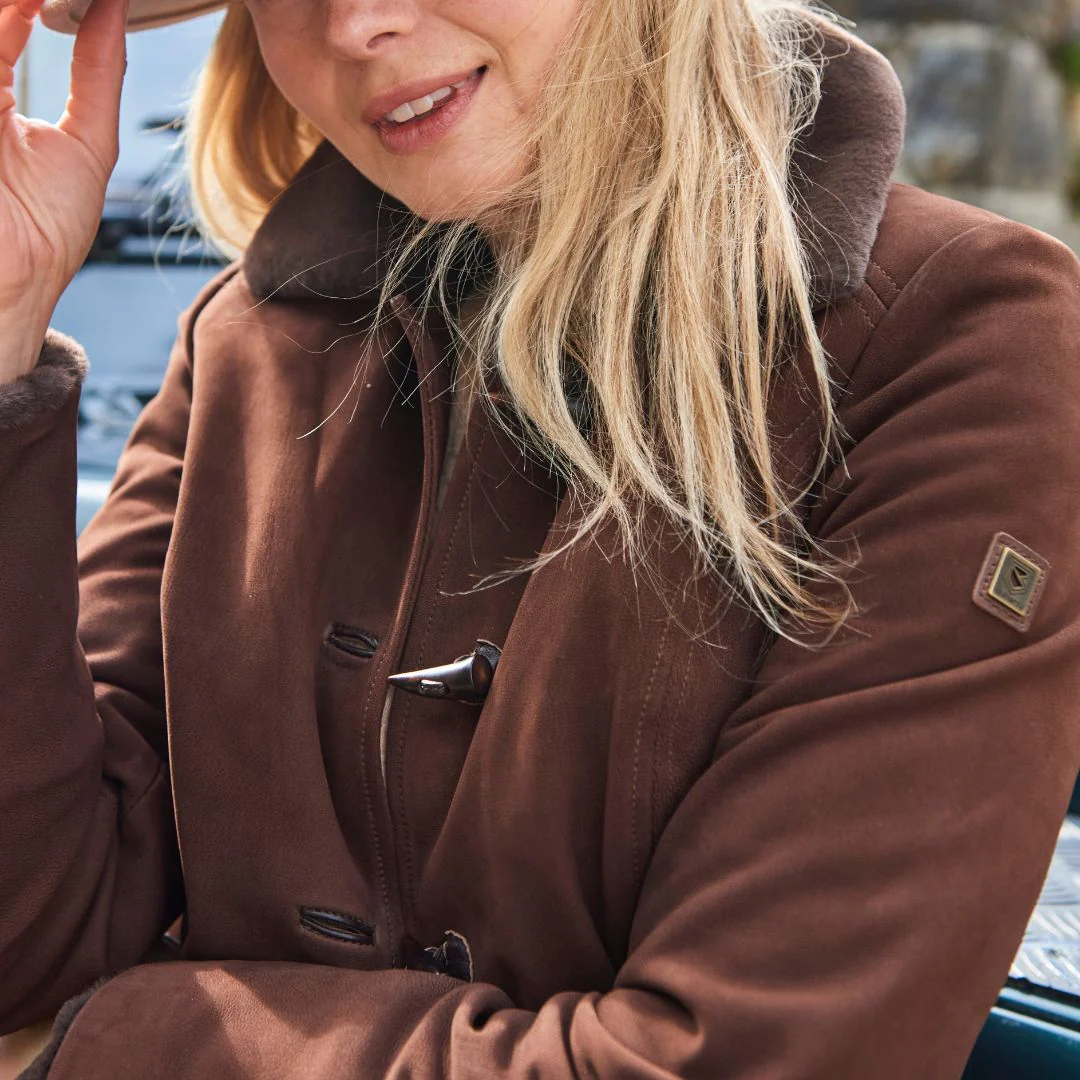 Dubarry Women's Clarke Leather Jacket in Walnut - Image 9