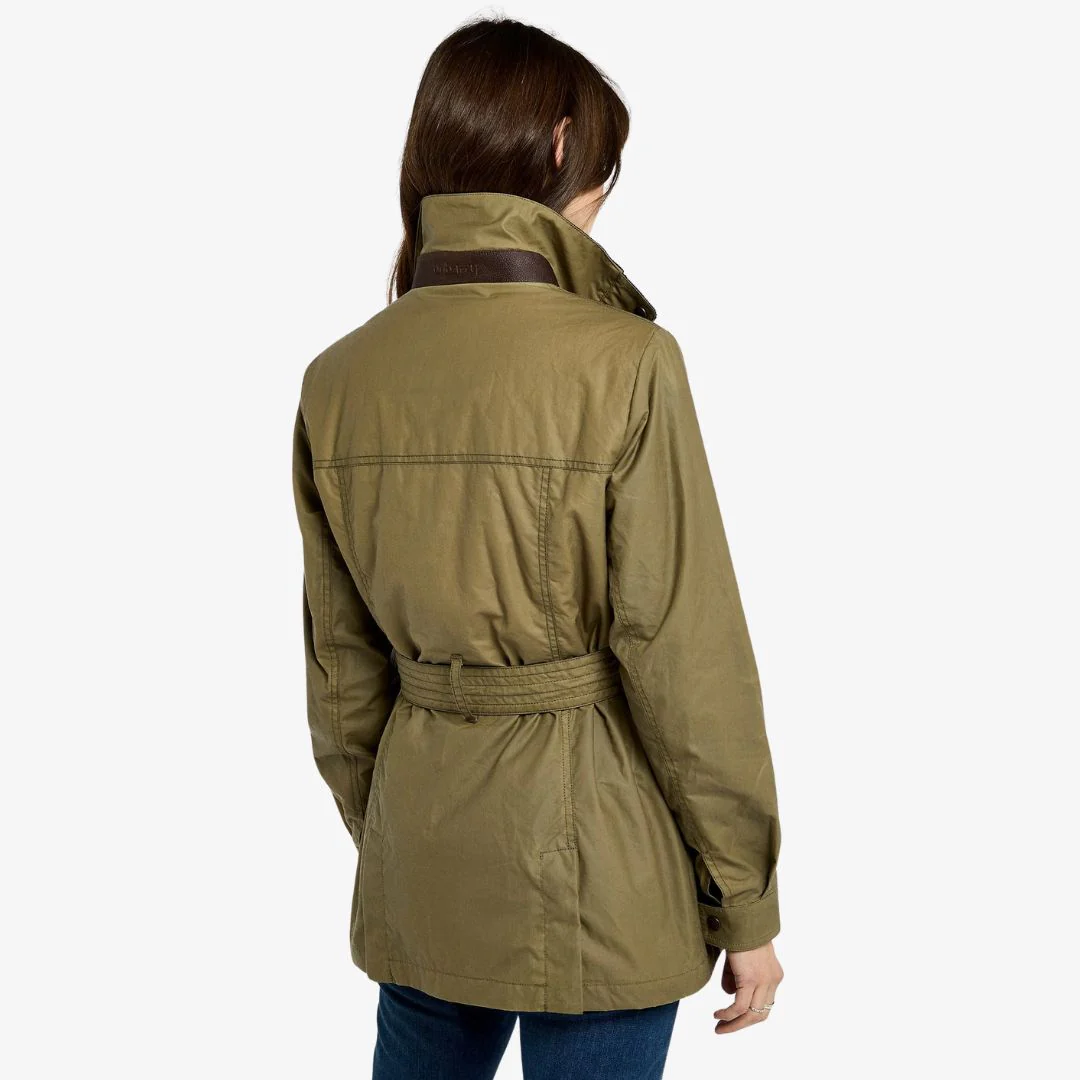 Dubarry Women's Gandon Wax Cotton Coat in Golden Khaki - Image 4