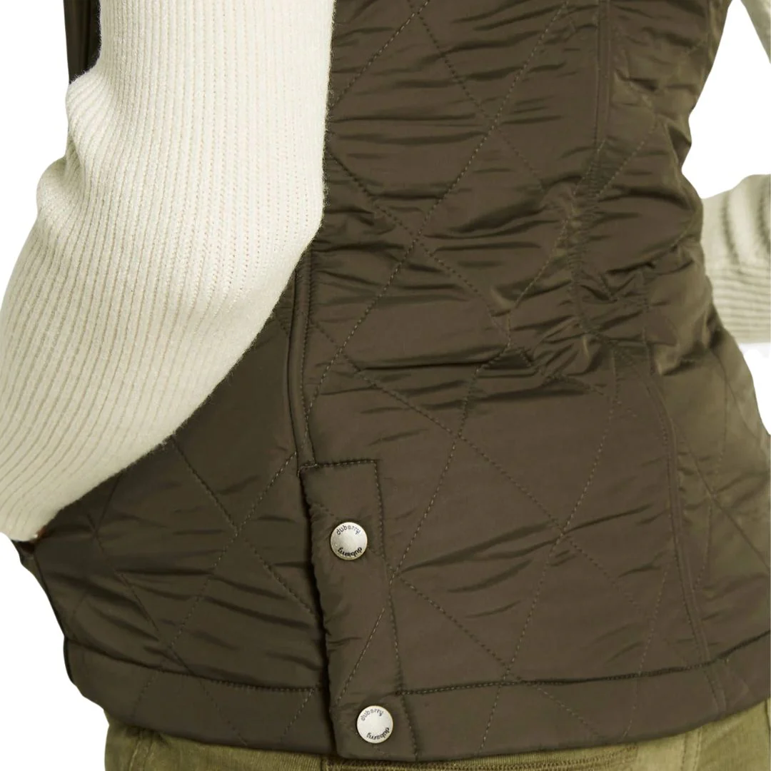 Dubarry Women's Heywood Quilted Gilet in Olive - Image 4