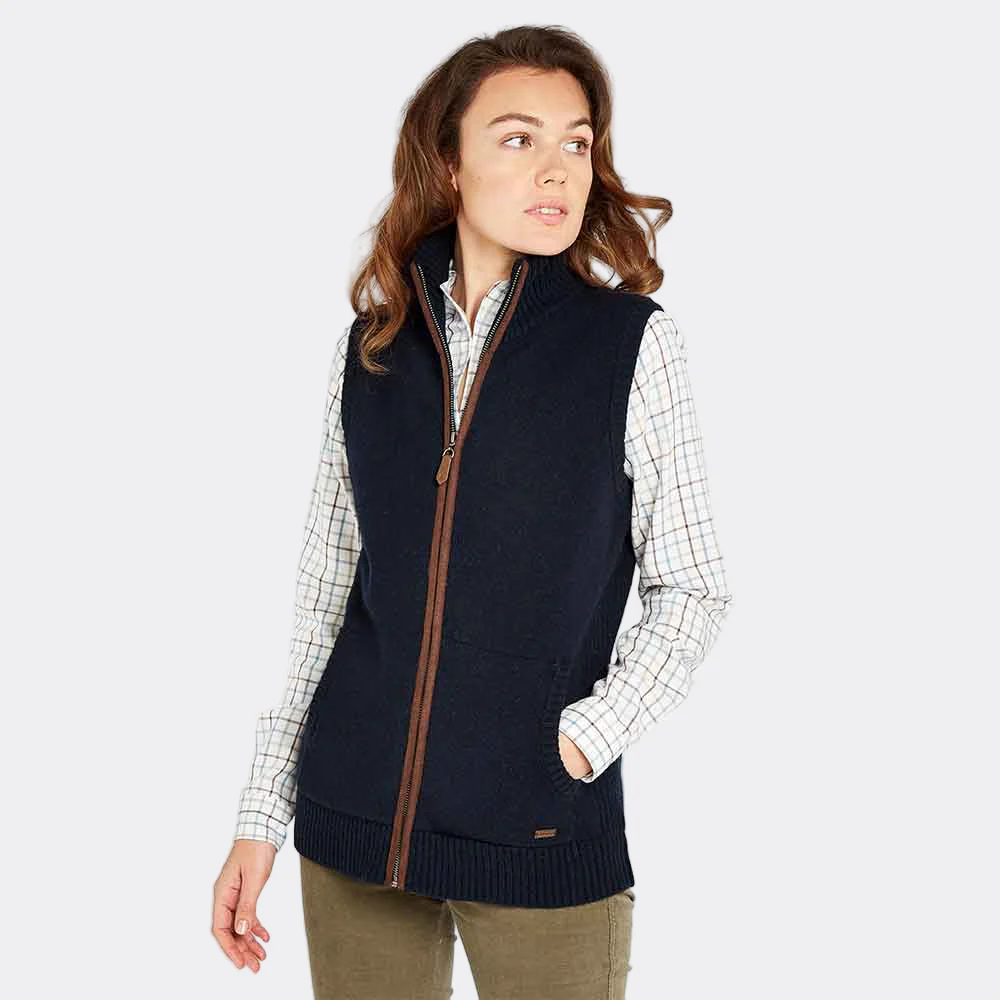 Dubarry Women's Sheedy Knit Gilet in Navy