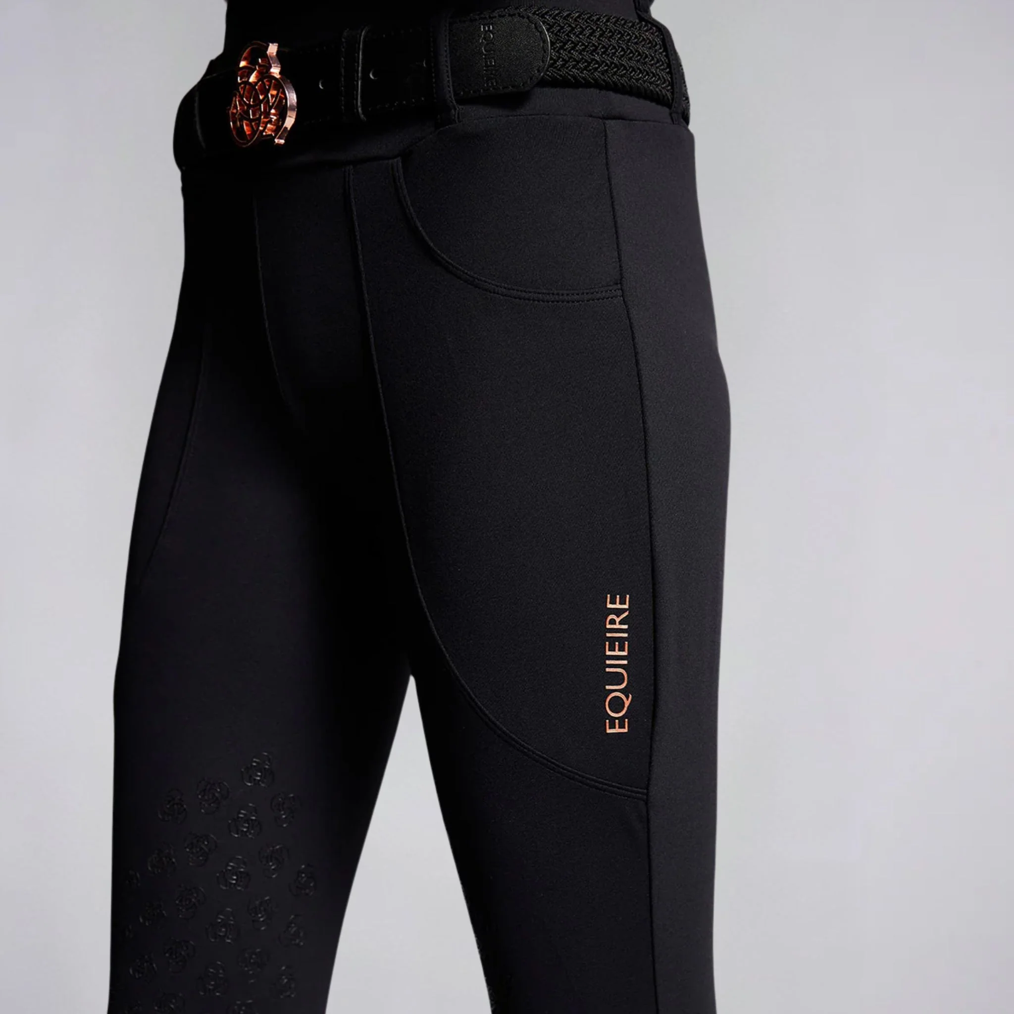 Equieire Kids Ava Riding Leggings in Black - Image 4
