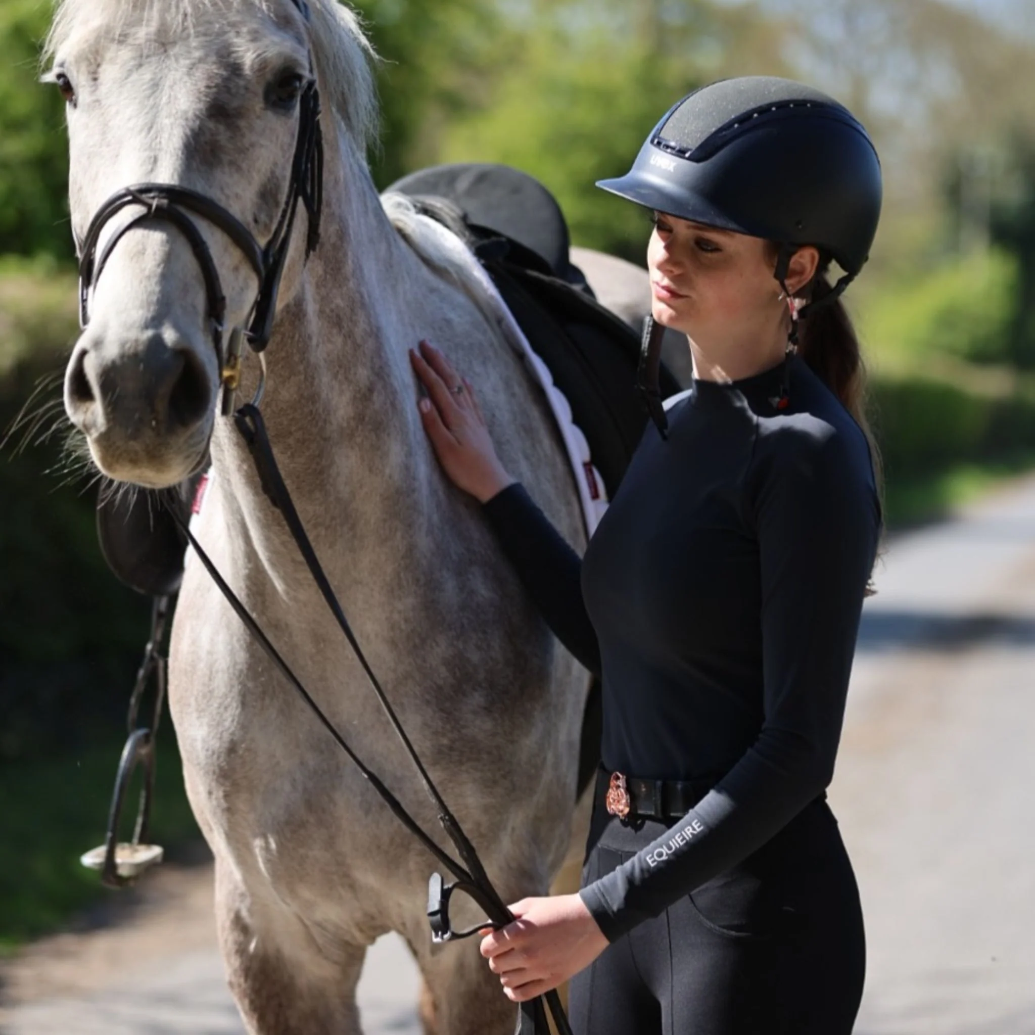 Equieire Unisex Alex Baselayer in Charcoal - Image 2