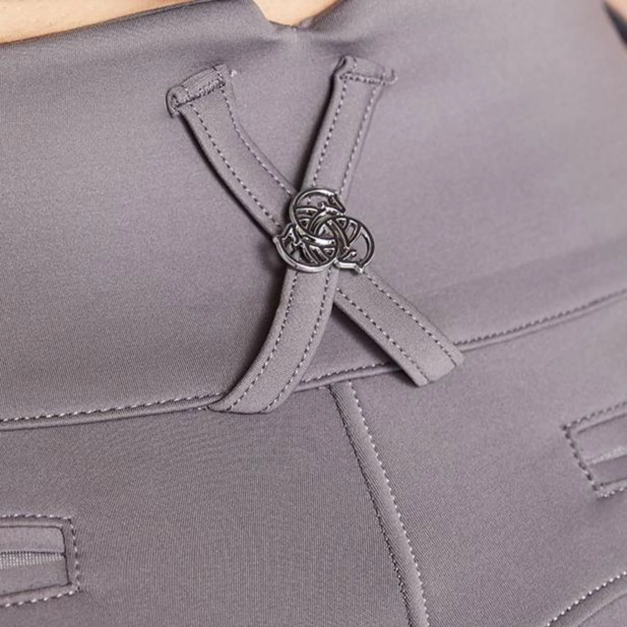 Equieire Women's Olivia Riding Breeches in Taupe Grey - Image 6