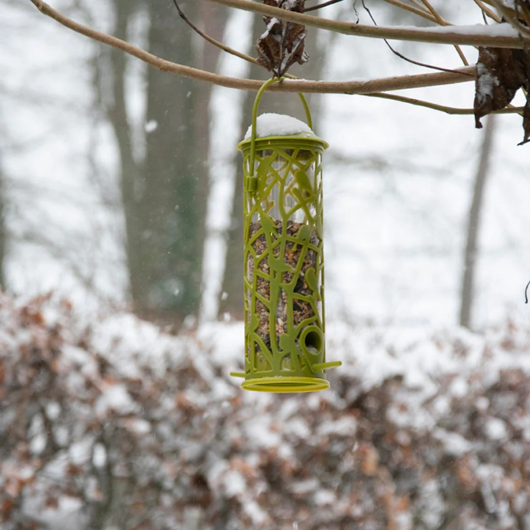 Esschert Design Chiffchaff Silo Feeder with Perch - Image 4