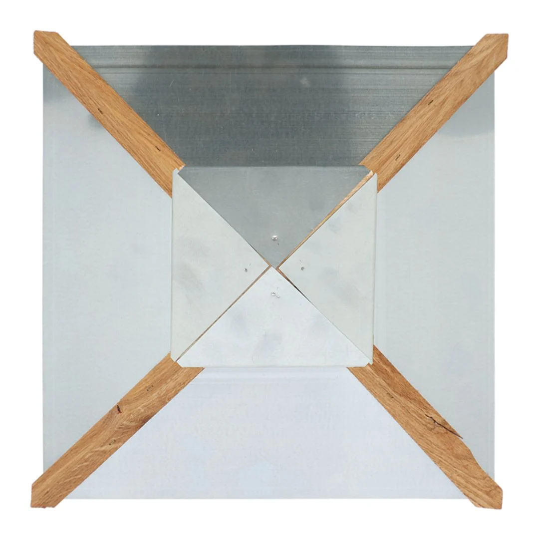 Esschert Design Oak Square Bird Table with Silo - Image 3