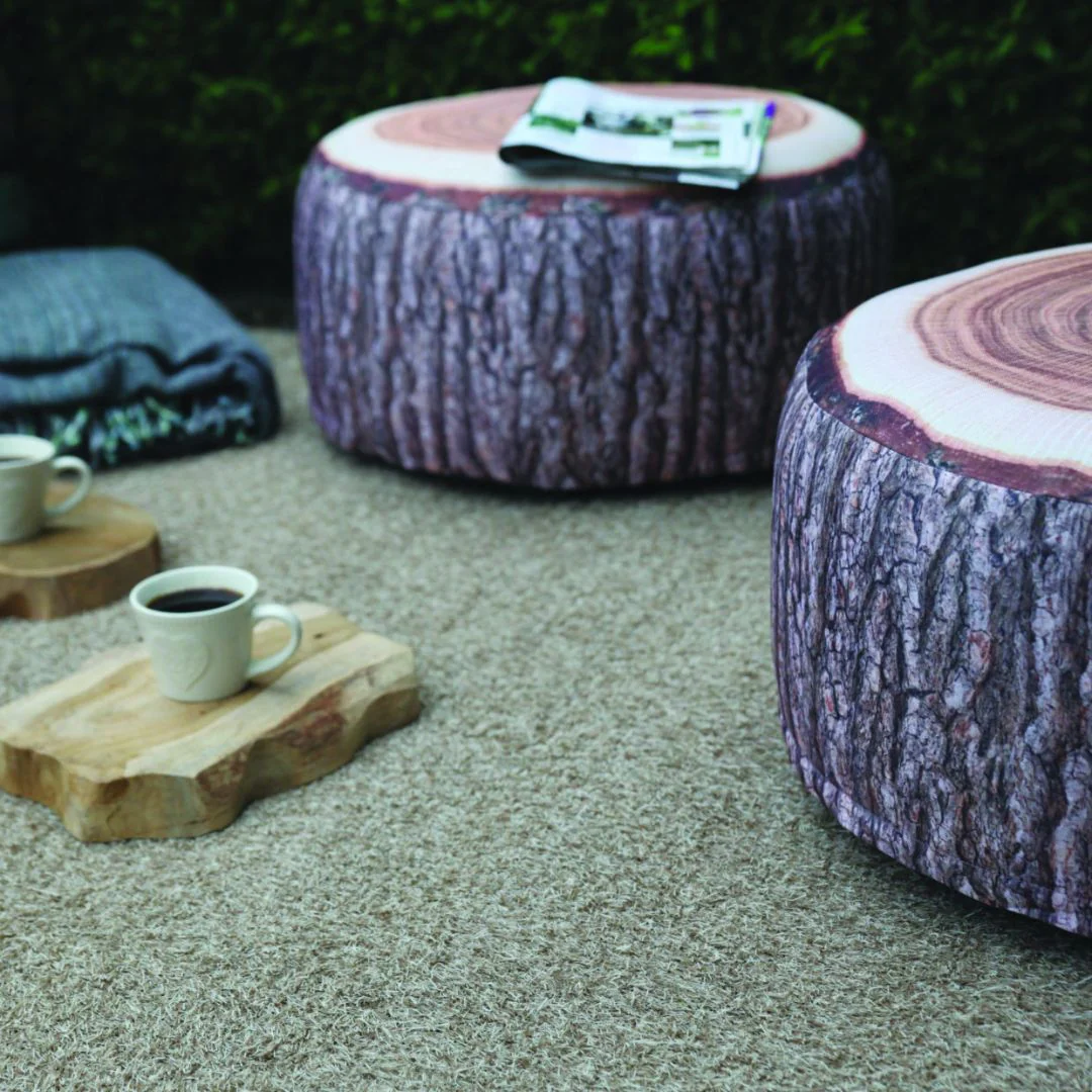 Esschert Design Tree Trunk Outdoor Pouffe - Image 2