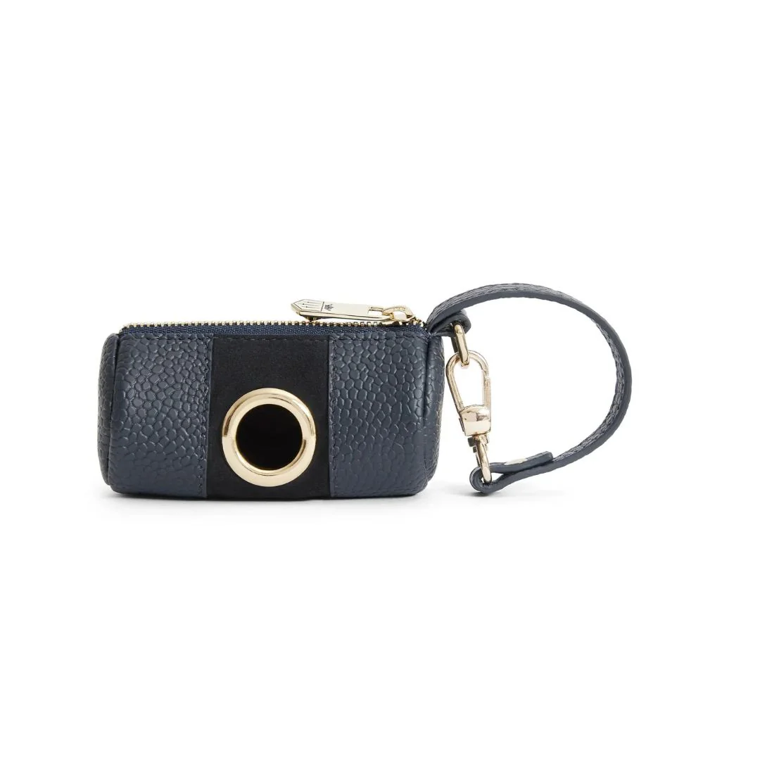 Fairfax & Favor Dog Waste Bag Holder in Scotchgrain Navy - Image 2