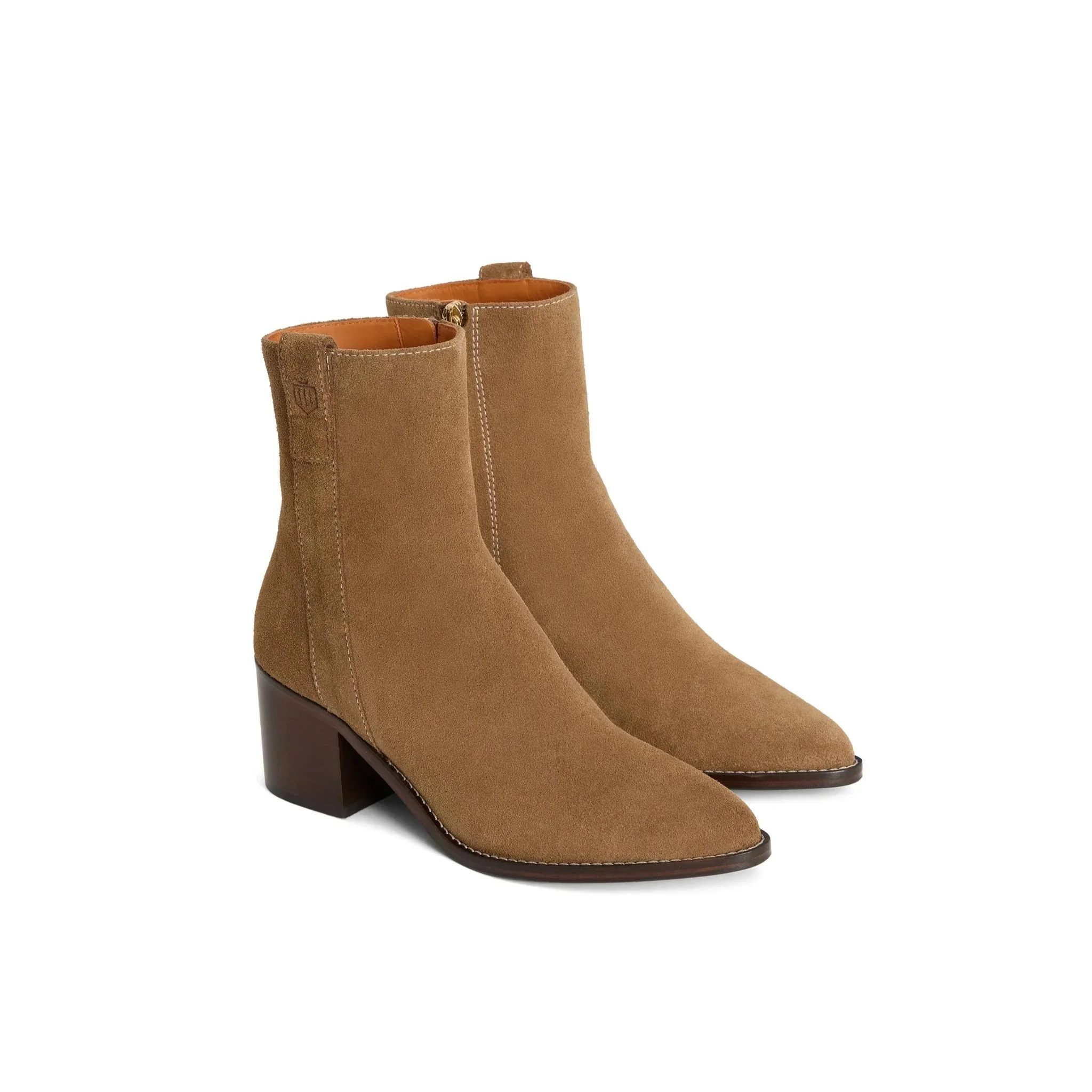 Fairfax & Favor Ludlow Heeled Ankle Boot in Tan - Image 3