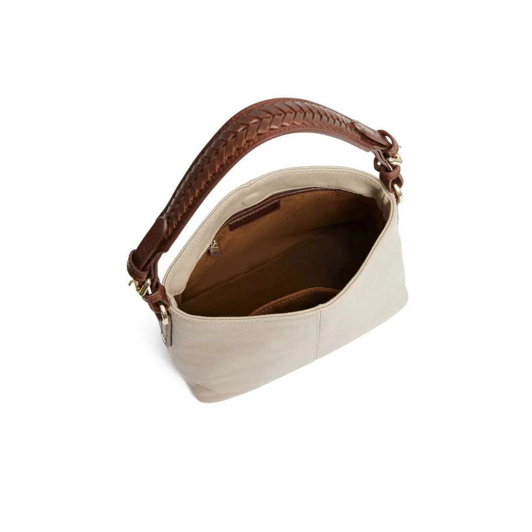 Fairfax & Favor Mini Tetbury Leather Tote Bag in Stone - Image 3