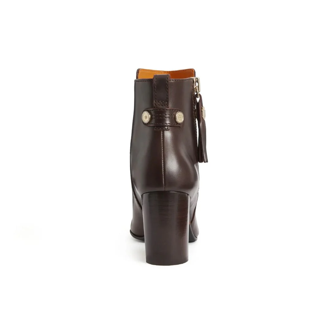 Fairfax & Favor Oakham Leather Ankle Boot in Mahogany - Image 4