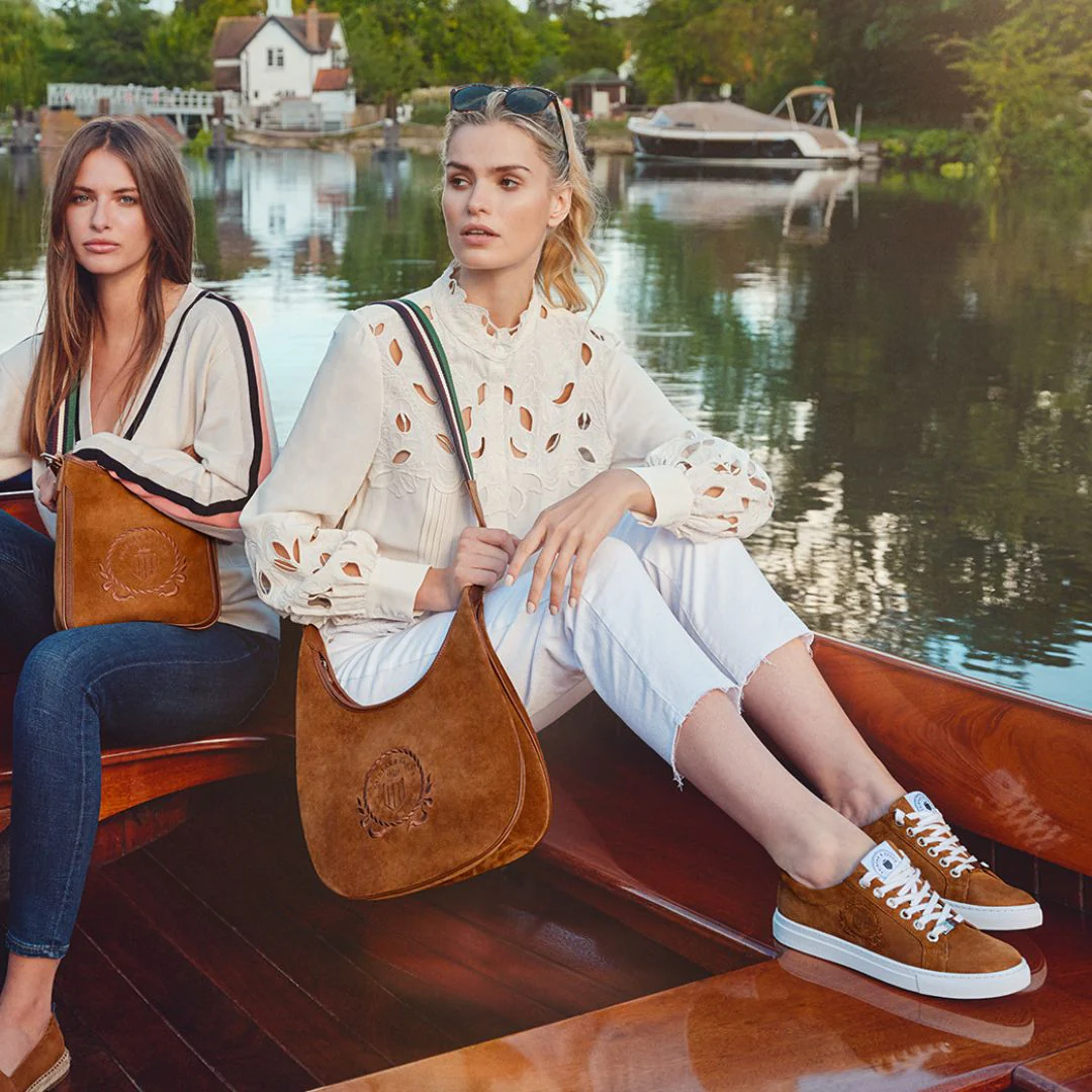 Fairfax & Favor Richmond Suede Trainer in Tan - Image 8