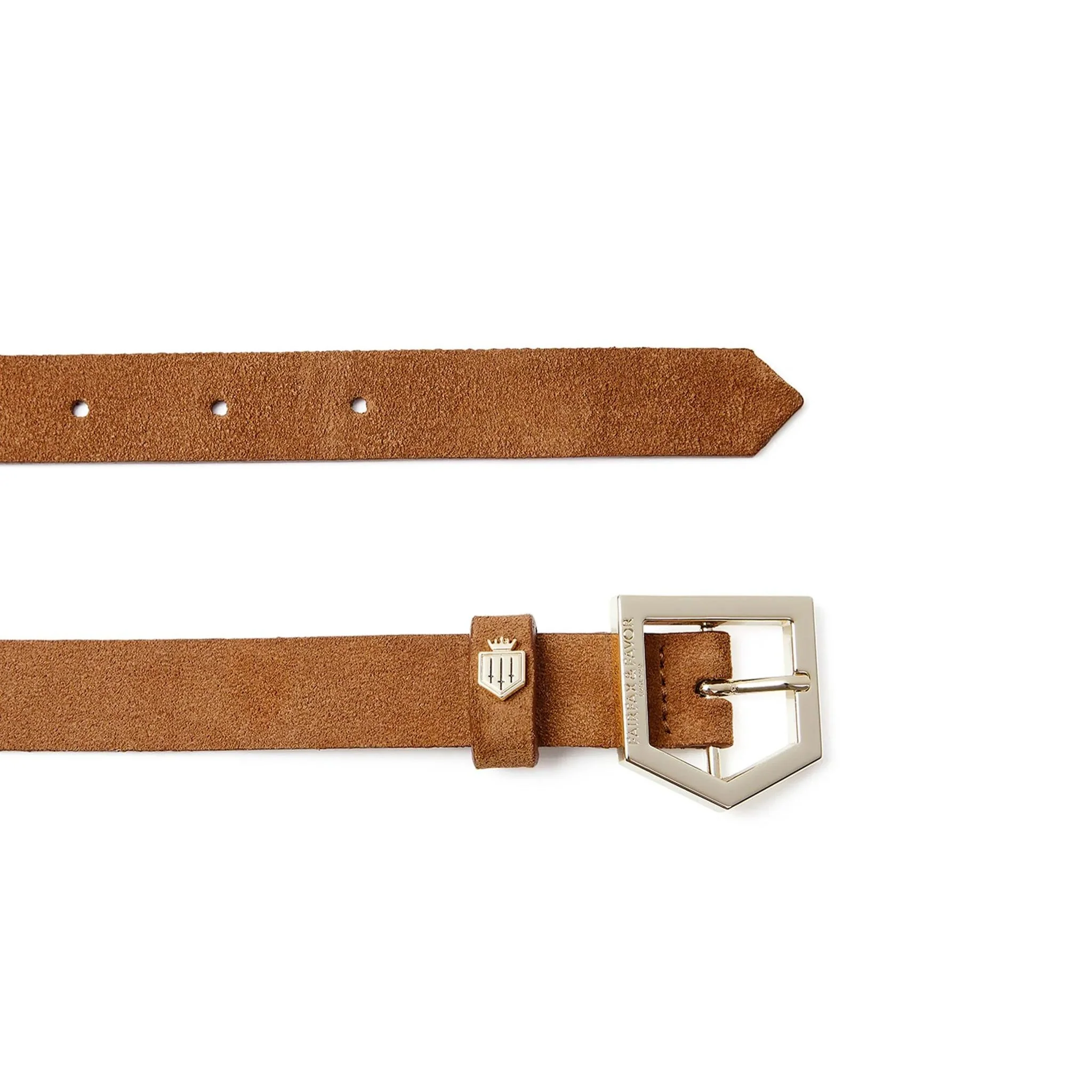 Fairfax & Favor Women's Sennowe Suede Belt in Tan - Image 3