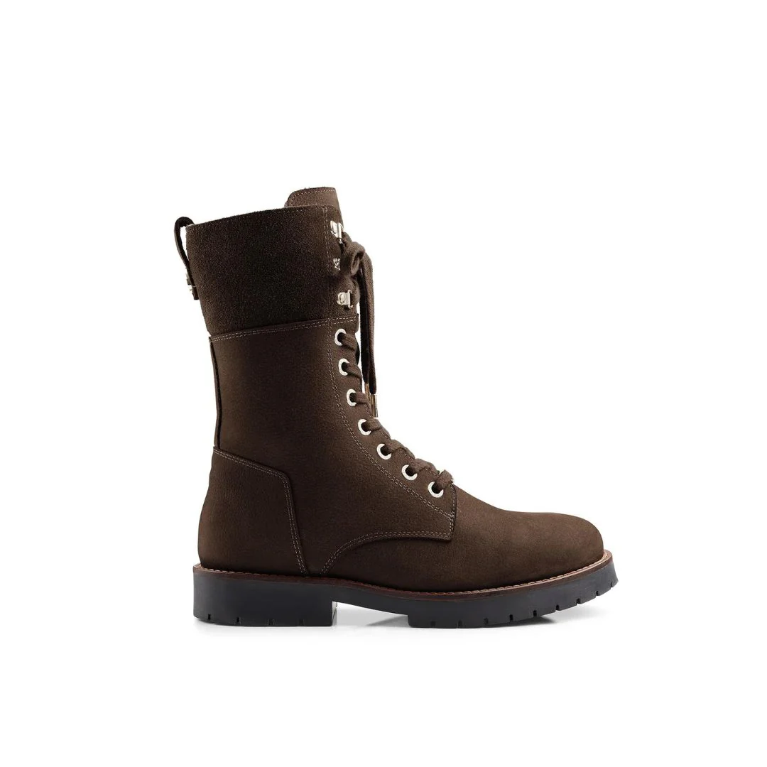 Fairfax & Favor Shearling Lined Anglesey Boots in Chocolate - Image 4