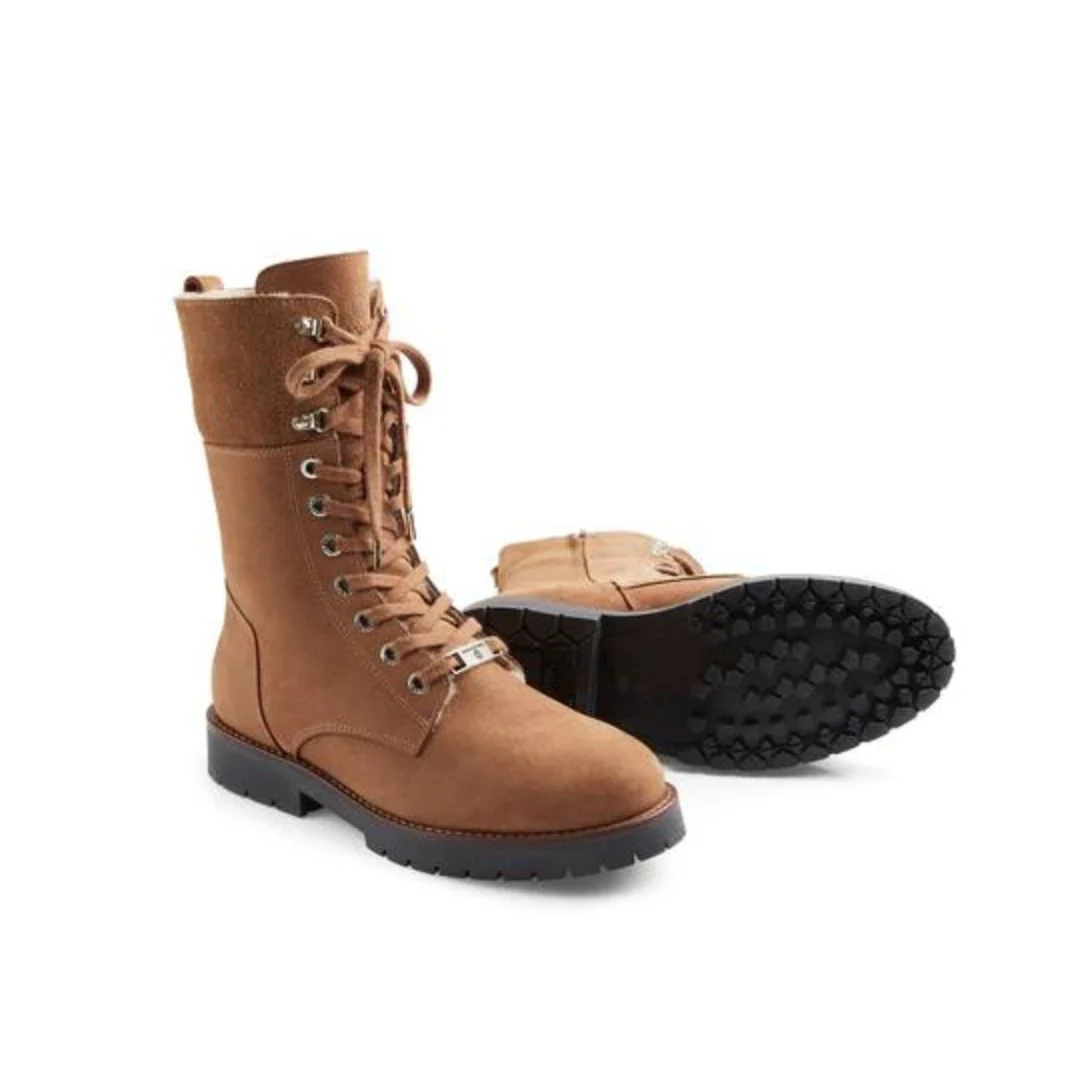 Fairfax & Favor Shearling Lined Anglesey Boots in Cognac - Image 6