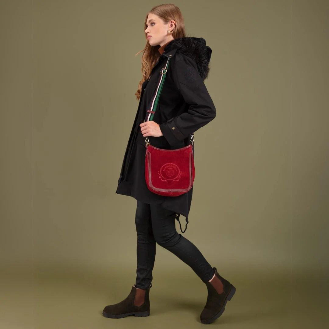Fairfax & Favor Boudica Shearling Lined Ankle Boot in Moss Green - Image 6