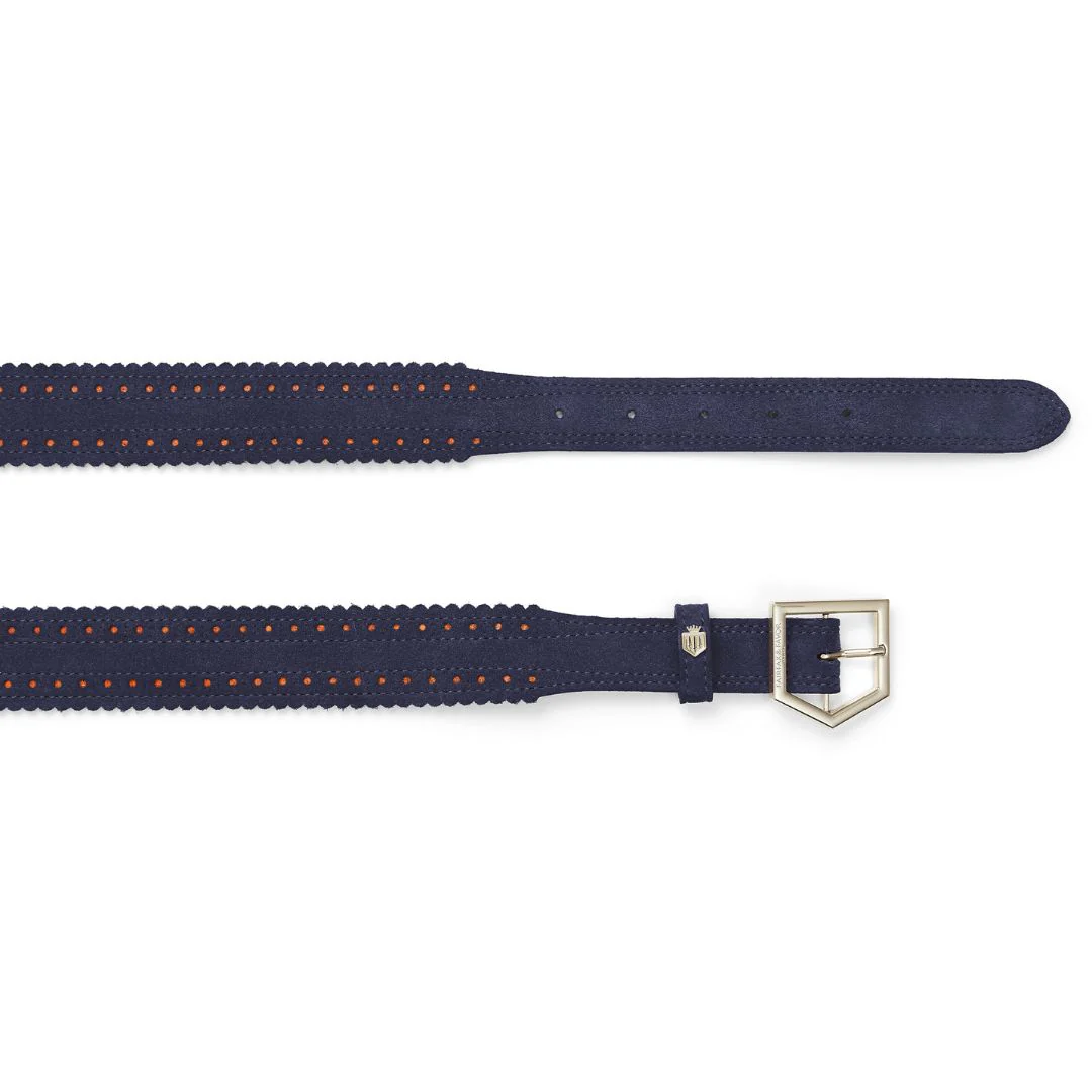 Fairfax & Favor Women's Regina Suede Belt in Navy - Image 4