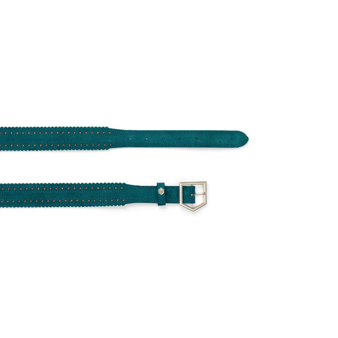 Fairfax & Favor Women's Regina Suede Belt in Ocean Blue - Image 3