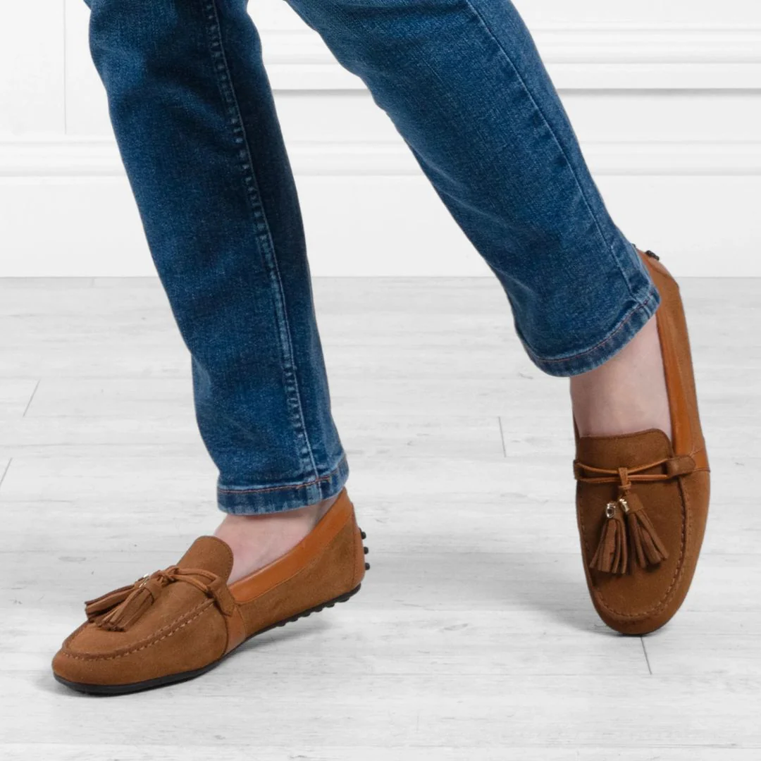 Fairfax & Favor Women's Rutland Driving Shoes in Tan - Image 2