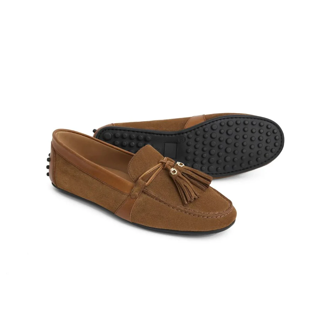 Fairfax & Favor Women's Rutland Driving Shoes in Tan - Image 3