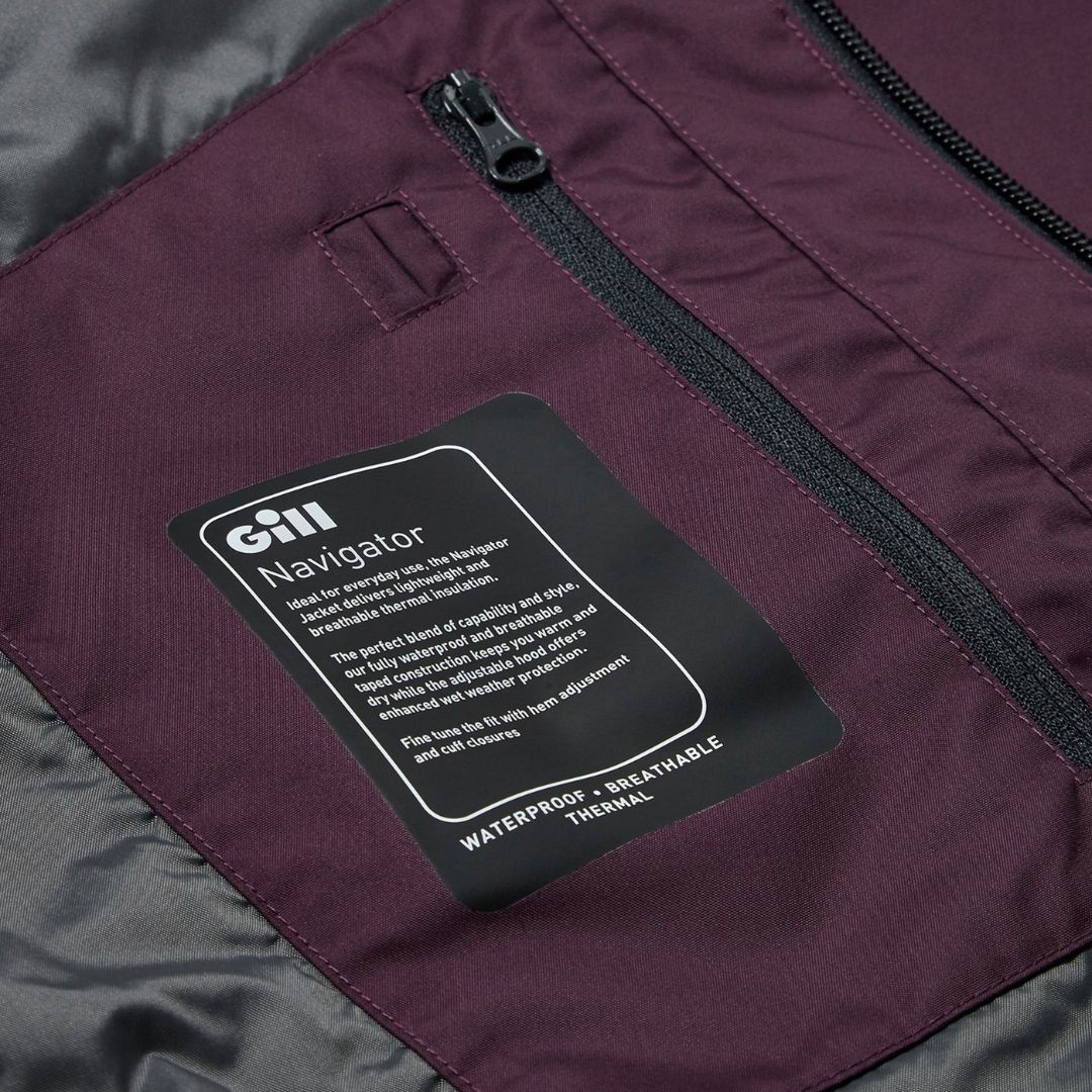 Gill Women's Navigator Sailing Jacket in Fig - Image 12