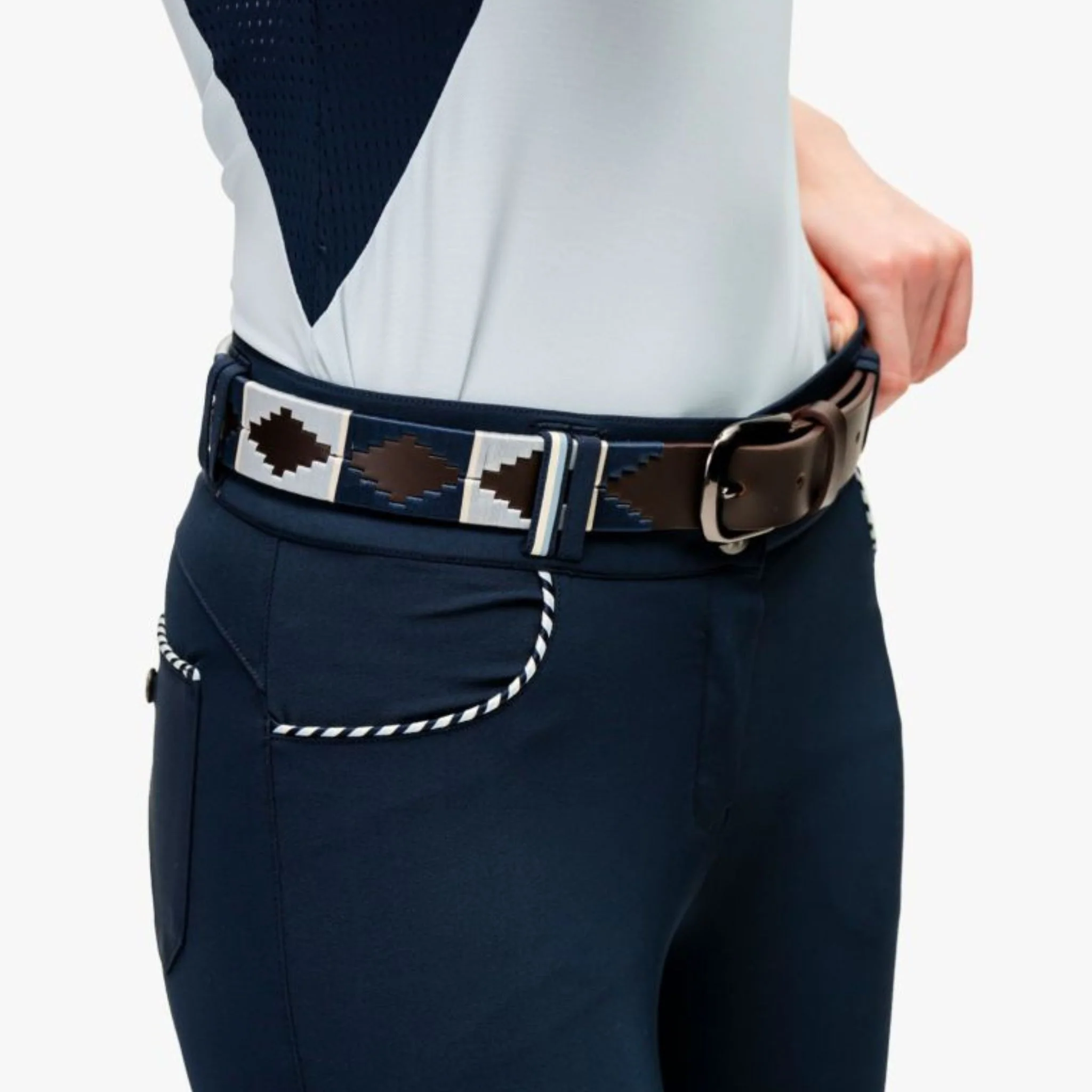 Horseware Newmarket Polo Belt in Navy - Image 2