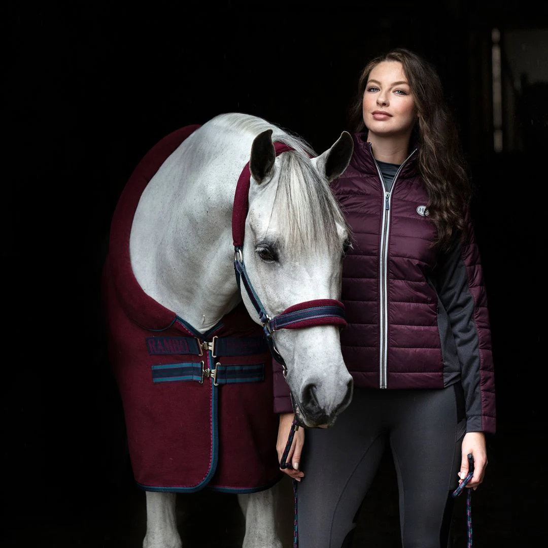 Horseware Rambo Cosy Fleece in Burgundy - Image 3