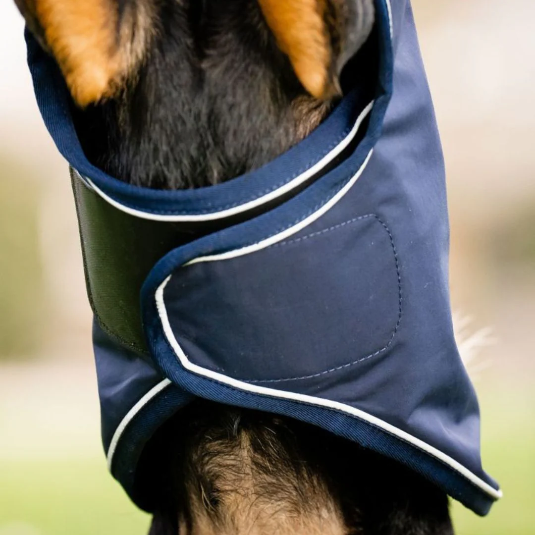 Horseware Signature Dog Rain Coat in Navy (No Fill) - Image 4