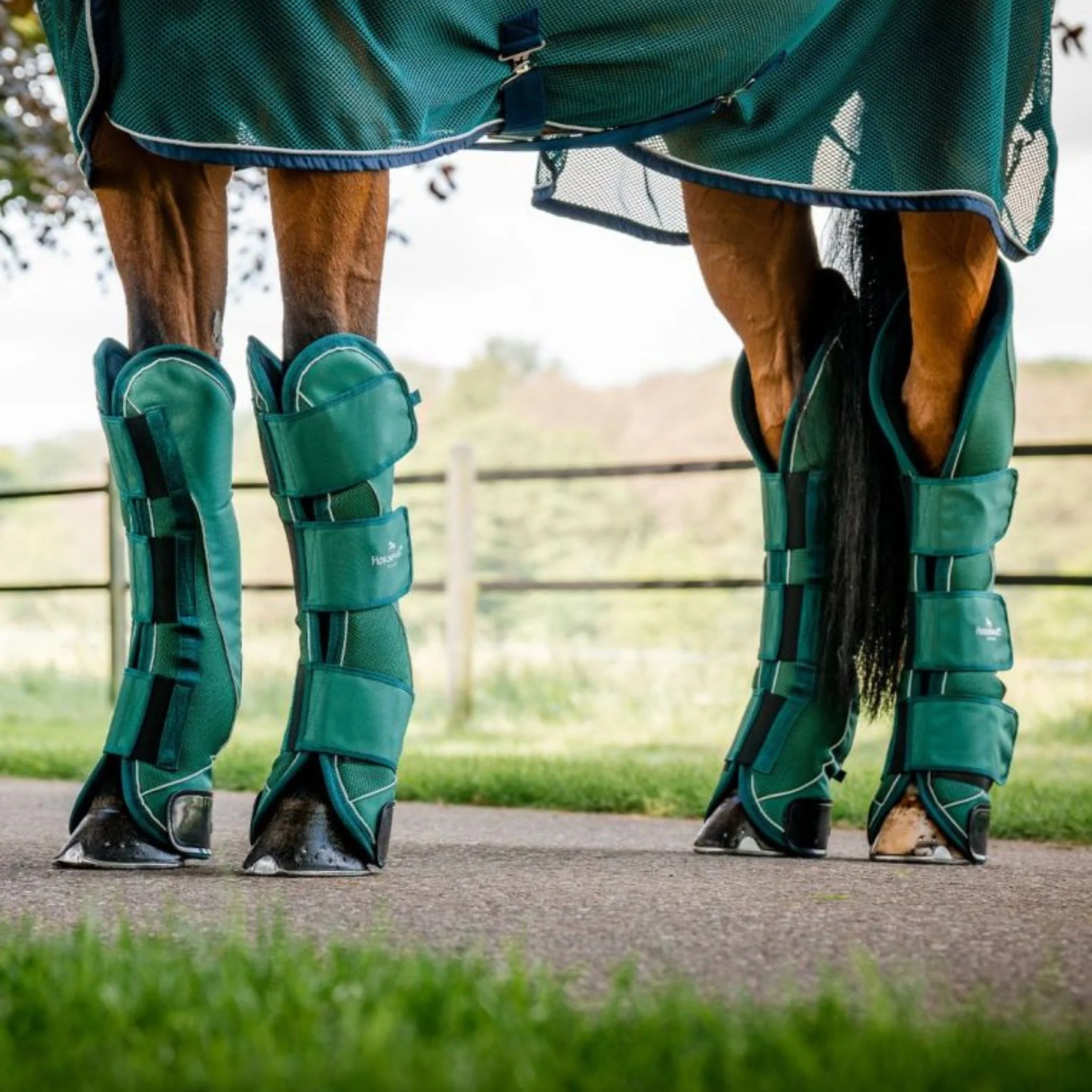 Horseware Signature Travel Boots in Hunter Green - Image 7