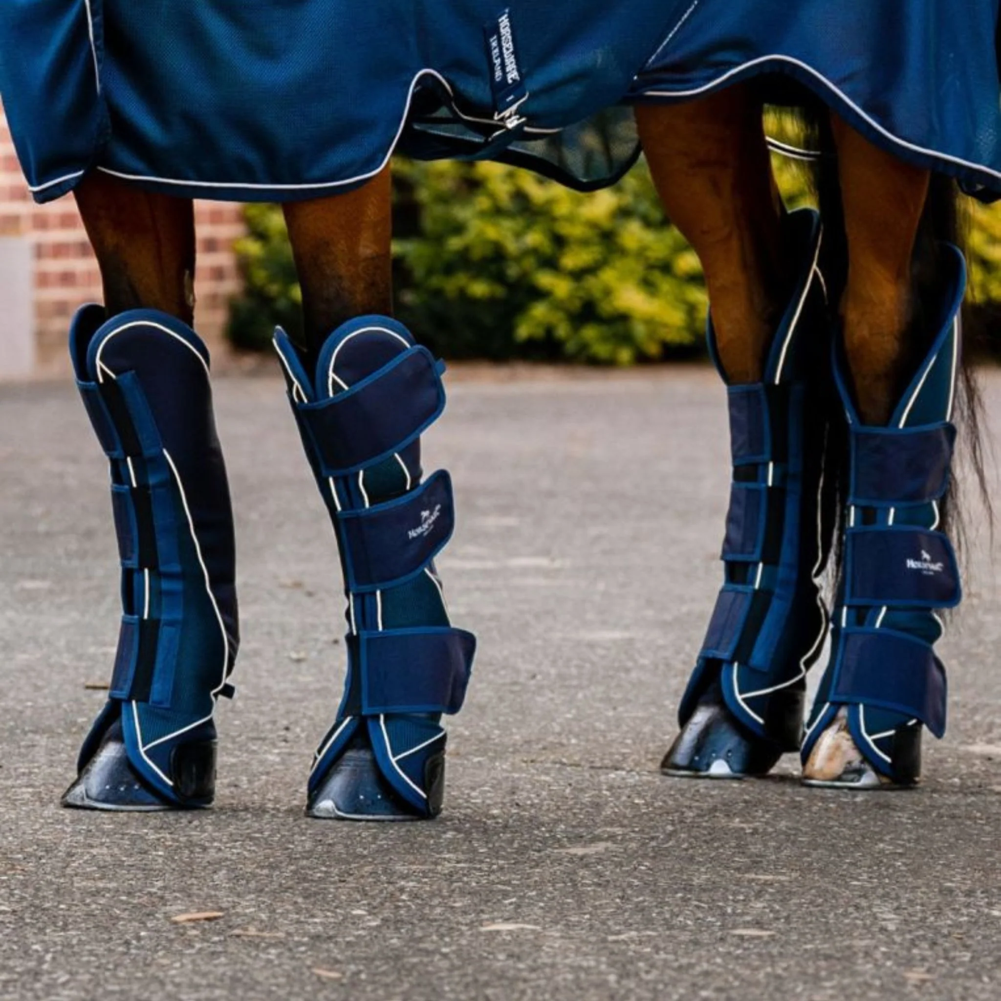 Horseware Signature Travel Boots in Navy - Image 4