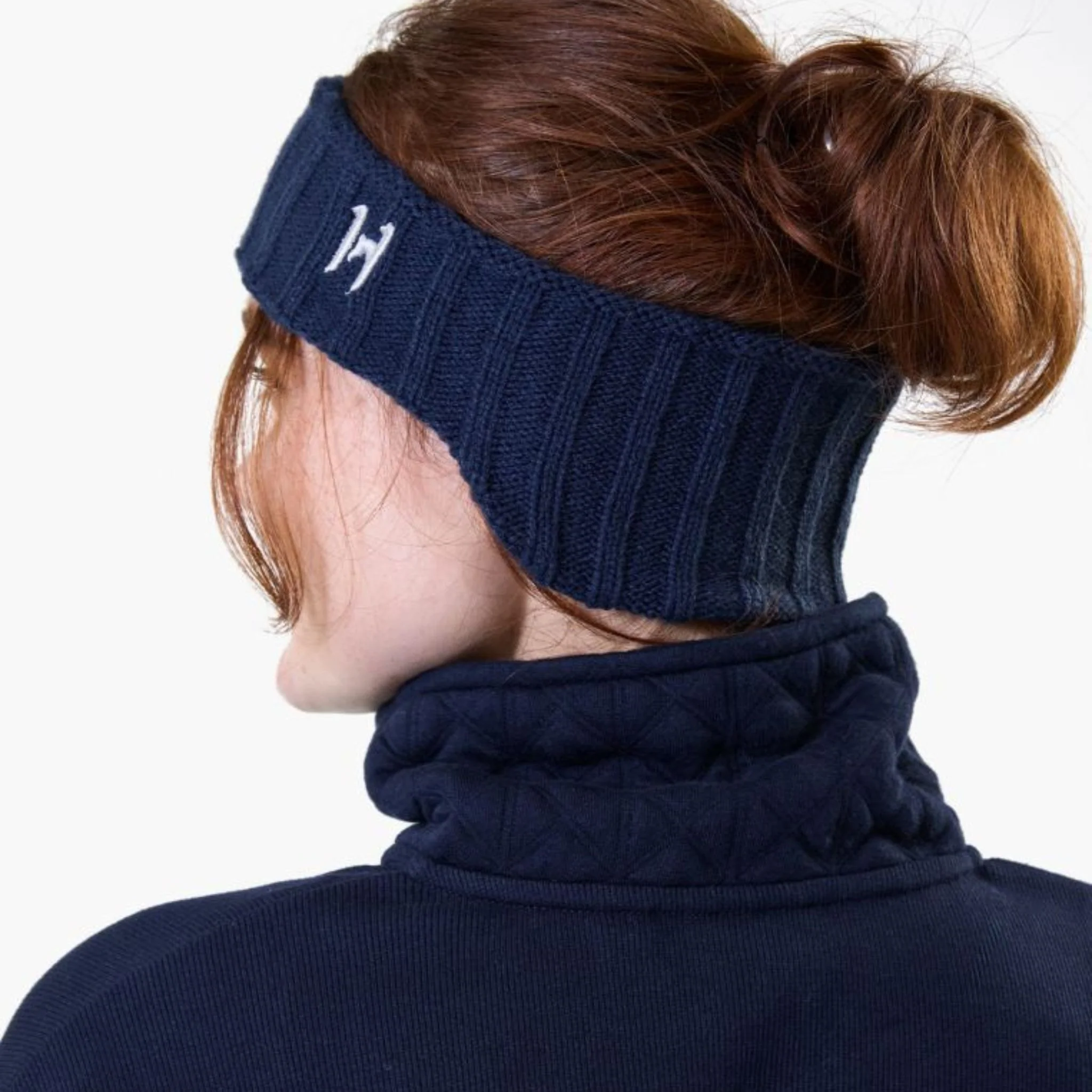 Horseware Swift Knitted Headband in Navy - Image 2