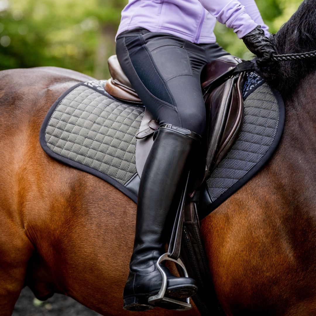Horseware Tech Comfort Saddle Pad in Black - Image 2