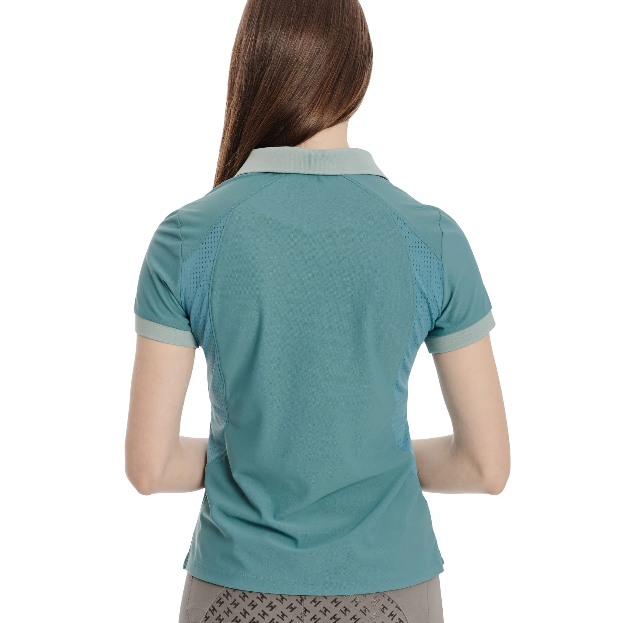 Horseware Women's Tech Polo Shirt in Juniper Green - Image 5