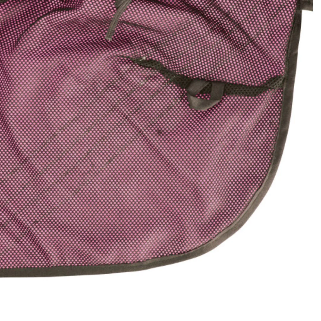 Hy Equestrian HyViz Reflector Mesh Exercise Sheet in Pink - Image 3