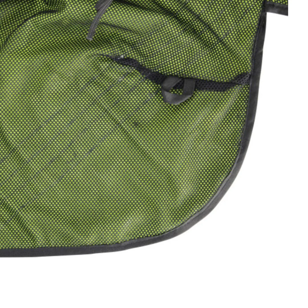 Hy Equestrian HyViz Reflector Mesh Exercise Sheet in Yellow - Image 3