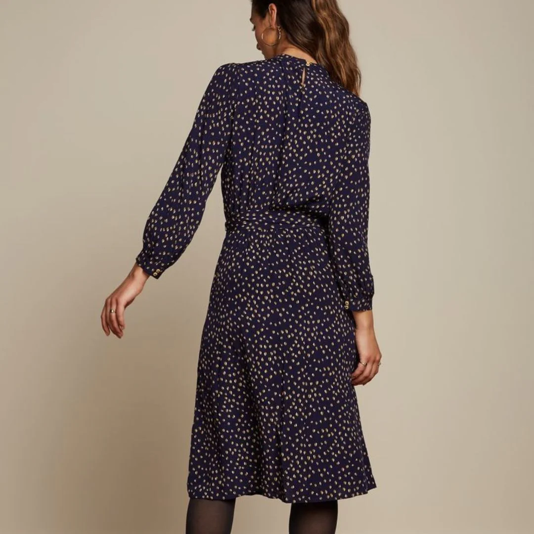 King Louie Women's Phoebe Dress Abbey in Ink Blue - Image 3
