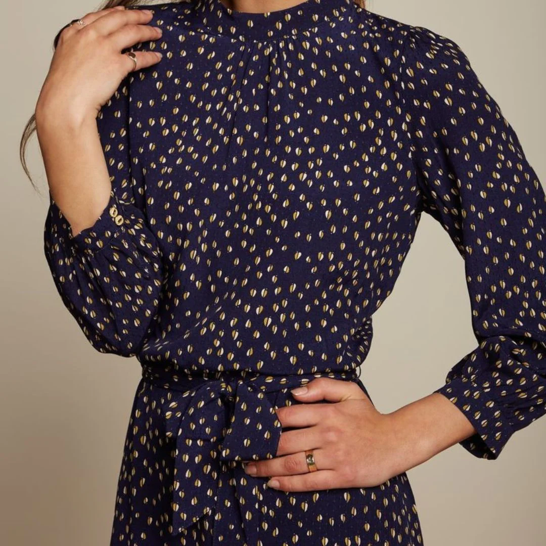 King Louie Women's Phoebe Dress Abbey in Ink Blue - Image 4