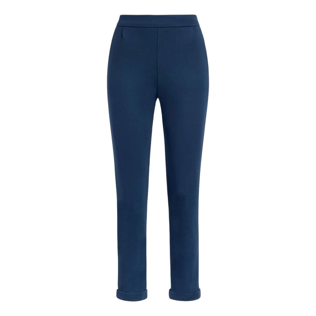 King Louie Women's Roisin Pants Milano Uni in Sailor Blue