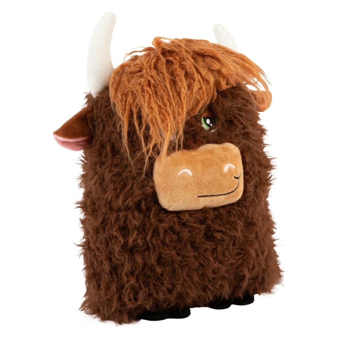 KONG Comfort Jumbo Highland Cow Dog Plush Toy - Image 4