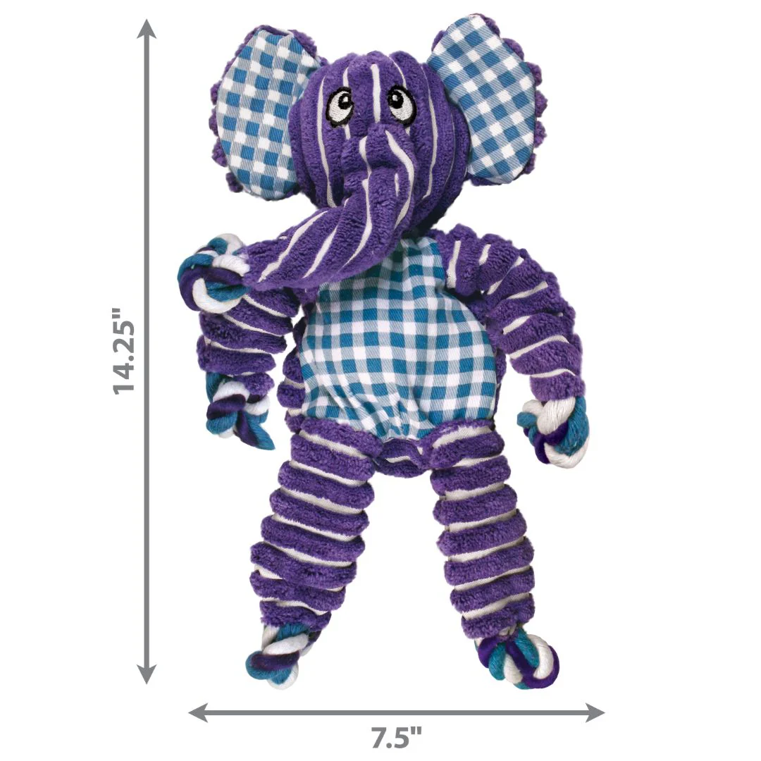 KONG Floppy Knots Elephant Dog Toy - Image 4