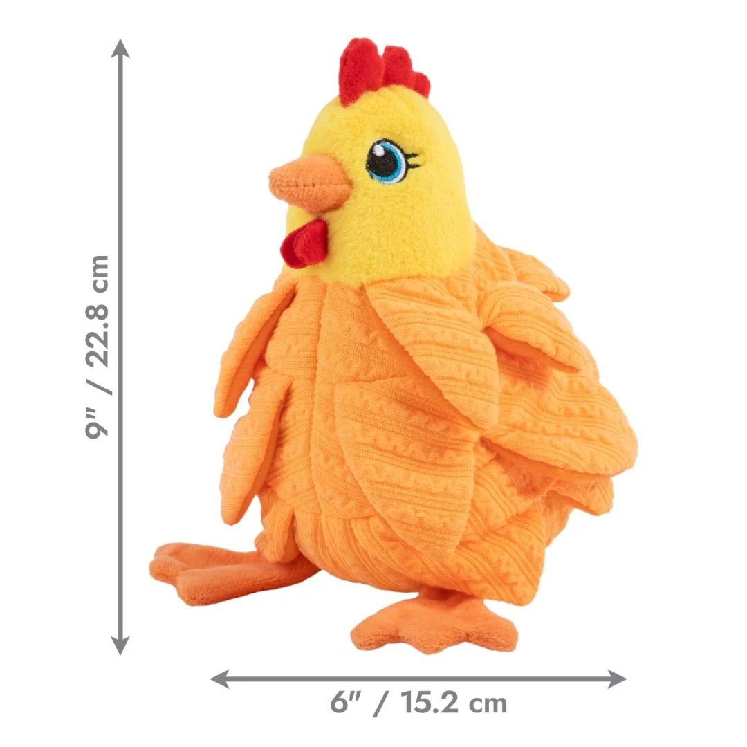 KONG Layerz Forage Hen Dog Plush Toy - Image 4