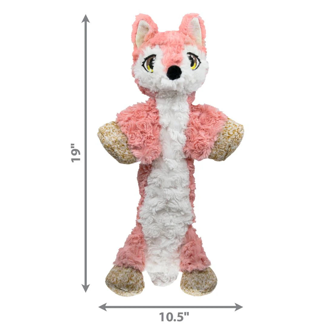 KONG Low Stuff Flopzie Fox Dog Plush Toy - Image 4
